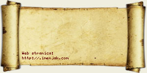 Kristina Bećković vizit kartica